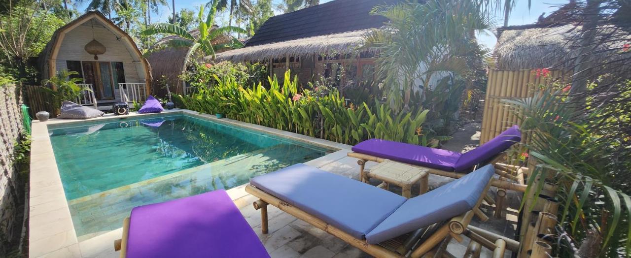 Purple Beach - Maithelia - Gili Air Bagian luar foto